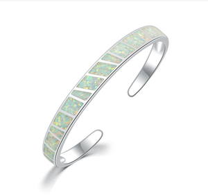 Brazaletes de moda de ópalo azul cuadrado geométrico, brazalete de joyería de alta calidad para hombres y mujeres, Pulseras de regalo de fiesta al por mayor al mejor precio - Product Image 2