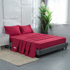 Ensemble de literie d'hôtel de luxe 5 étoiles avec logo de marque 100% coton <span class=keywords><strong>pour</strong></span> hôtel, housse de couette blanche douce personnalisée, draps de <span class=keywords><strong>lit</strong></span> - Product Image 1