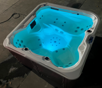 Vente flash : Spa extérieur en acrylique avec désinfectant à l'ozone et chauffage électrique 3KW, fabriqué en Chine