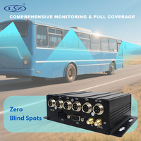 Suivi GPS 4G, 4 canaux, 1080P, MDVR mobile H.265, carte SD pour l'enregistrement vidéo de voiture et de camion