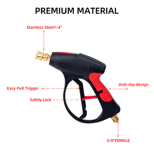 Adaptateurs de pistolet de lavage haute durabilité en plastique multicolore Kangpunuo <span class=keywords><strong>QXQ</strong></span>-2 pour bateaux/voitures/véhicules, portée de pulvérisation 10m, 150 - Product Image 5
