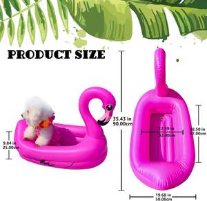Flamingo Rosa Inflable de PVC, Piscina Flotante para Mascotas, Estándares de la UE y EE. UU. - Product Image 5