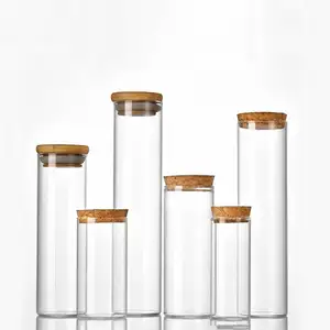 10ml 20ml 30ml 60ml 70ml 100ml Reagenzglas flaschen aus leerem Glas Labor reagenzglas mit Kork deckel