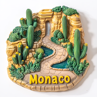 Aimant de réfrigérateur 3D en résine personnalisé France maroc espagne pays souvenir touristique aimant de réfrigérateur ornements de décoration intérieure