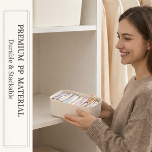 Nouvelle boîte de rangement pour vêtements 2026 en PP à 100 %, organisateur de sous-vêtements et chaussettes à trois compartiments séparés pour armoire - Product Image 4
