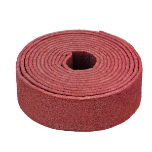 Heavy Duty Polyester/ Nylon Scouring Pads Roll Green/red Abrasive Scour Pad Kitchen Scouring Pad