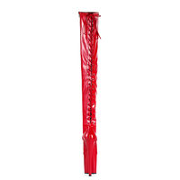 Bottes de pole dance colorées en PU, talon haut de 20 cm, plateforme haute, fermeture éclair intérieure, détail de lacets arrière, pour événements, vente en gros