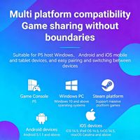 Manette de jeu sans fil à 6 axes avec éclairage RGB pour PlayStation5/Pro/Slim/PC/Steam, macro turbo, sans dérive, effet Hall, pour le gaming