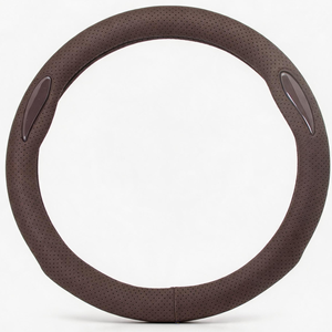 Housse de volant style professionnel facile à installer, résistante à la chaleur, universelle, en cuir PU, 35 mm, pour volant 3/4 rayons, pour SUV - Product Image 4