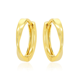 SY 925 스털링 실버 골드 로듐 도금 후프 귀걸이 미니멀리스트 원형 디자인 여성용 웨딩 파티 고급 주얼리 선물 - Product Image 1