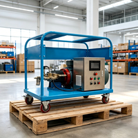 Pompe de test de pression montée sur chariot, vente directe usine, 30Mpa, machine de détartrage électrique à jet d'eau