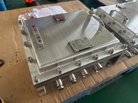 Boîtier de jonction antidéflagrant Ex Db IIB T4 Gb SS316 IP66, boîtier électrique soudé 220V 40A 350x400x250mm certifié CE -30°C