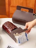 Boîte à gâteau personnalisable avec logo sur mesure pour pâtisserie, design alimentaire, emballage de produits, desserts, gâteaux roulés, boîte alimentaire