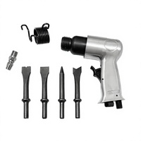 Kit de décapage pneumatique 150 types : Ciseaux pneumatiques, marteau décapant, pistolet de décapage, ciseaux de décapage pour pneus, tige ronde, en boîte