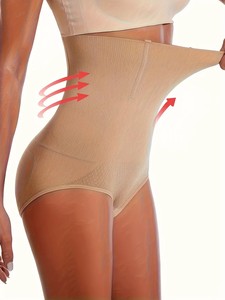 Shorty Gainant Taille Haute sans Couture pour Femmes, Grande Taille XS-6XL, Remonte-Fesses, Épais Tricoté, Amincissant Post-partum et Abdominal - Product Image 5