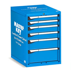 Fami Master Key Comfort <b>Drawer</b> Cabinet 561x726x800 Mm <b>6</b> <b>Drawers</b> Pure White Ral9010 Tool Storage - Product Image 2