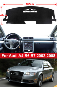 Rohua Audi A4 B6 B7 2002-2008 Sline RS Bảng điều khiển che nắng chăn flannel/Polyester màu đen - Product Image 2
