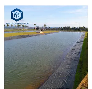 블랙 부드러운 0.5mm 사용자 정의 방수 Hdpe geomembrane 연못 안감 농업 제기 침대