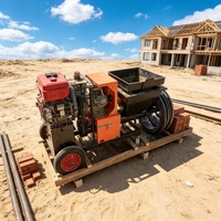 Machines à projeter du mortier compactes 220V avec une manipulation pratique pour les petits projets de rénovation de bâtiments