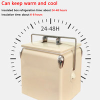Glacière isotherme portable 13L moderne à compresseur pour camping, pique-nique, barbecue, avec décapsuleur intégré pour une conservation optimale