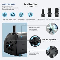 Pompe à eau submersible silencieuse pour aquarium, économie d'énergie, écologique, en plastique ABS, 25W, ultra silencieuse, 110-240V, automatique, pour petit bassin à poissons