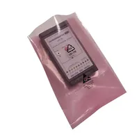 Sac antistatique ESD rouge en PE avec ouverture plate