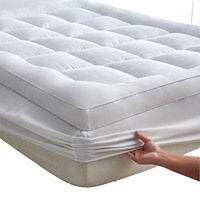 Protège-matelas Jacquard en gros – Taille simple/double, extra-épais, antidérapant, doux, à poches profondes, garni de duvet, toutes saisons