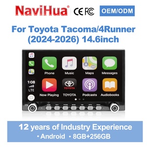 Navihua New Arrival 14.6 Inch Android Car Radio GPS DSP Multimedia Carplay Auto <b>Stereo</b> for Toyota Tacoma/4Runnner Car 2024-2026 - Product Image 1