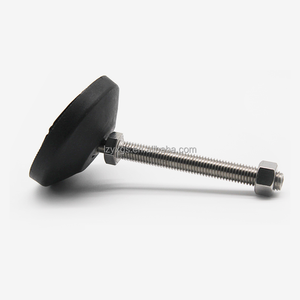 Bantalan kaki tahan guncangan dan antiselip, cangkir kaki Universal nilon baja tahan karat dengan sekrup kaki penyangga dapat digerakkan - Product Image 3