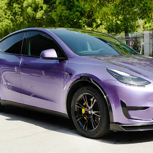 WRAPMASTER 1.52*18 mètres Film Vinyle PET Liquide Métallisé Violet pour Voiture – Coût de l'Enveloppement de Véhicule - Product Image 5