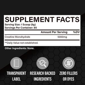 Creatina Monohidrato en Polvo, Suplemento Diario de Creatina para Hombres y Mujeres - Product Image 3