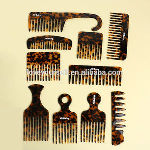 MiDairy 4mm 2024 vendita calda moda fantasia all'ingrosso tartaruga guscio acetato Volume pettini per capelli per le donne - Product Image 5