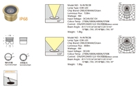 IK08 IP68 ROHS CE CB SMD Matériau en laiton Anti-vertige gradation Extérieur Intégrer dans le sol Étape lumière souterraine