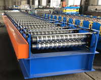 Machine de formage de rouleaux de tuiles de toiture en tôle ondulée automatique avec système PLC Delta/Siemens