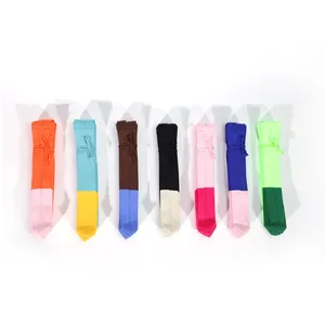 กระเป๋าถือแบบถัก Flyknit คุณภาพสูง กระเป๋าสะพายข้างเดี่ยวสำหรับผู้หญิง กระเป๋าพับได้สำหรับเดินทาง แฟชั่นใหม่ สีสันตัดต่อ ปิดแบบเปิด - Product Image 5