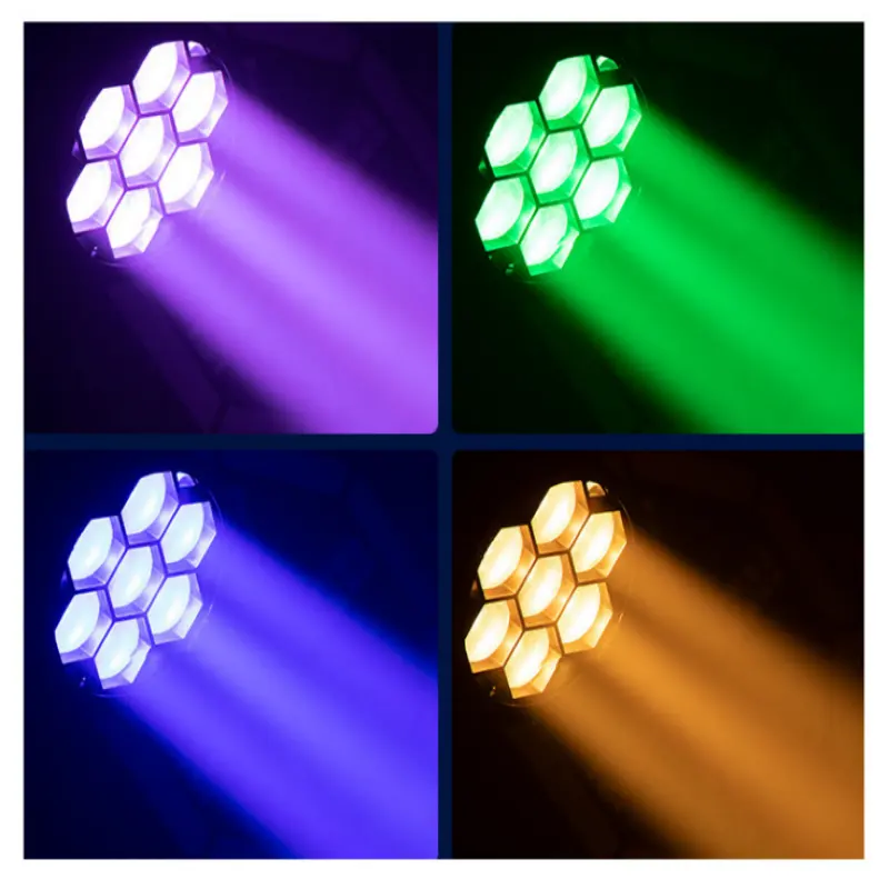 MJ 7x40W Mini Zoom Wash Led Moving Head Disco Lights Stage Lights Equipment For Concert Party