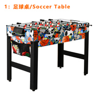 Nouveau design de table multi-jeux 5-en-1 table combo football hockey basket-ball ping-pong table de billard pour enfants TM-4810