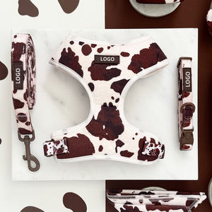 Fesyen pola Denim kustom untuk anjing ukuran kecil dan sedang tali kekang anjing peliharaan peliharaan anjing <span class=keywords><strong>Pitbull</strong></span> - Product Image 3