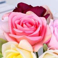 Rose artificielle à tête unique de haute qualité, effet toucher réel, revêtement en latex, vente en gros pour décoration intérieure, magasins, mariages et événements