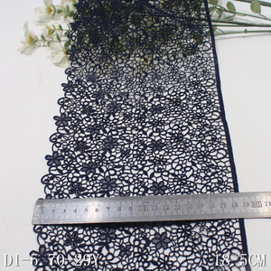 Produttore all'ingrosso di alta qualità Guipure Trim pizzo nuovo moda 17cm di larghezza solubile in acqua fiore chimico pizzo per le donne - Product Image 2