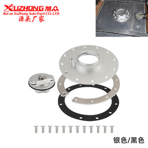 Bouchon de réservoir de carburant en alliage d'aluminium, 12 trous, universel, noir et argenté, OC-1118 - Product Image 4