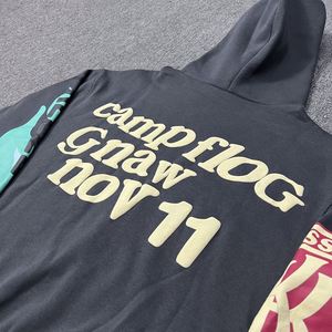 Sudadera con Capucha para Hombre, Estilo Urbano, 100% Algodón Grueso, Logotipo Personalizado con Serigrafía, Hombros Caídos, Lavado a la Piedra, ODM - Product Image 2