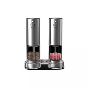 Electric Pepper <b>Grinder</b> Stainless Steel Battery Powered Portable Salt <b>Grinder</b> With Led Light For Kitchen Use - Product Image 2