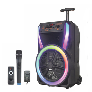 Altavoz Portátil Multifuncional Recargable Económico de 8 Pulgadas con Subwoofer RGB de 100W - Product Image 1