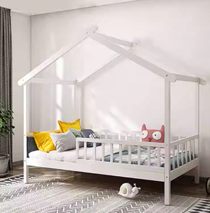 Juego de Muebles Infantiles Contemporáneos <span class=keywords><strong>Montessori</strong></span> para Dormitorio de Apartamento, Diseño de Casa con Cajones, Individual/<span class=keywords><strong>Doble</strong></span>, Venta al por Mayor - Product Image 4