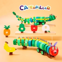 Ensemble de blocs de construction Caterpllar, 749 pièces, kit de modèles Power Block et Snake, briques à assembler, jouets, cadeau d'anniversaire