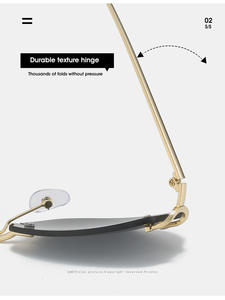 <span class=keywords><strong>Lunettes</strong></span> photochromiques de luxe haut de gamme 2025, <span class=keywords><strong>lunettes</strong></span> de mode à monture carrée sans bordure en métal, <span class=keywords><strong>lunettes</strong></span> de soleil photochromiques pour hommes et femmes - Product Image 5