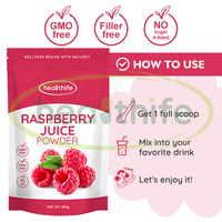 Healthife NOP & EU Poudre de fruits de framboise biologique soluble dans l'eau