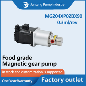 Pompe à engrenages magnétique réglable pour dosage, qualité alimentaire, <span class=keywords><strong>eau</strong></span> et huile, 24V DC 60W, moteur en acier inoxydable, petite pompe à engrenages OEM avec joint céramique - Product Image 2