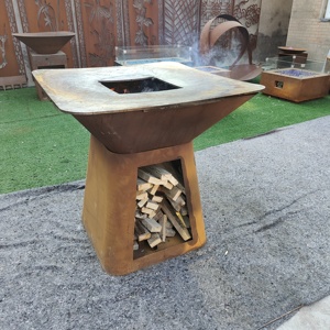 Parrillas de <span class=keywords><strong>barbacoa</strong></span> de acero Corten Fire Pit Heavy Large BBQ - Product Image 5